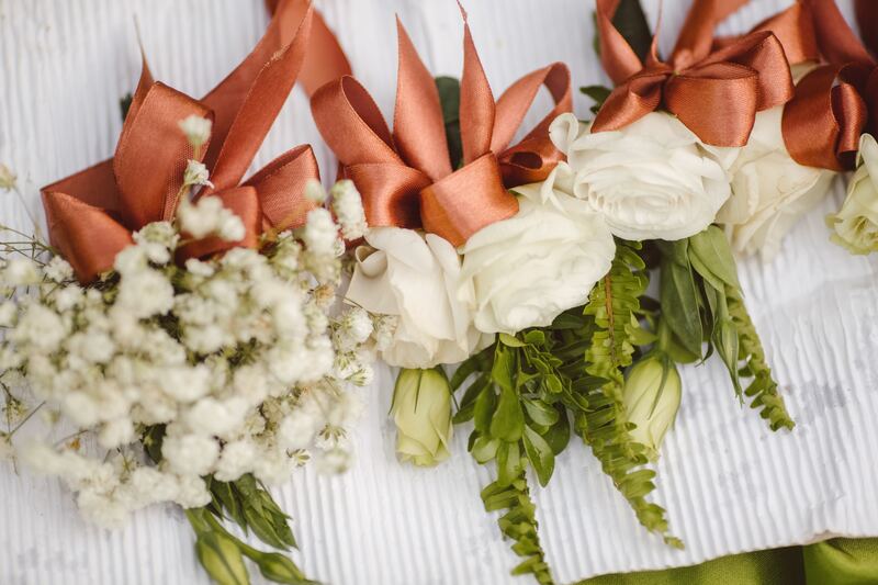 ленты, букет, розы