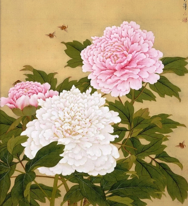 Китайский художник Lou Dahua, Пионы.jpg Lou Dahua Пионы