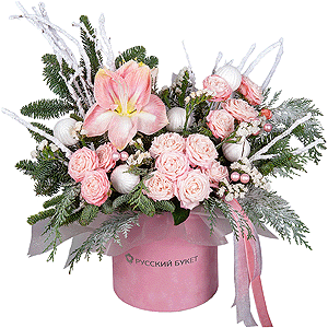 Композиция "Зимний шарм" с доставкой в Керчи