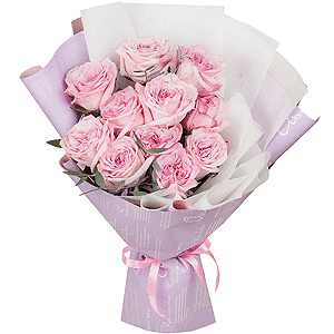 Peony style roses - 15, Pistachio, Wrapping Paper, Ribbon