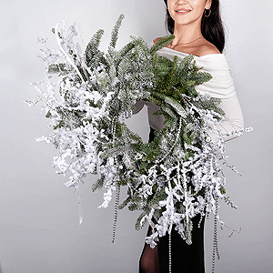 Christmas wreath "Crystal Forest" with delivery Kerch