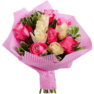 Arrangement of 11 Kenyan Roses with delivery Kerch