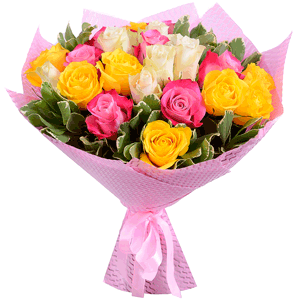 Arrangement of 21 Kenyan Roses (Deluxe) with delivery Kerch