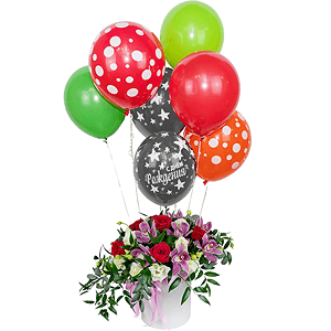 Wood nymph with balloons with delivery Kerch