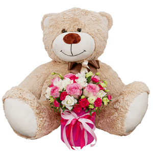 Miss charming with teddy bear with delivery Kerch