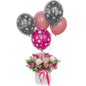 Darling with balloons with delivery Kerch