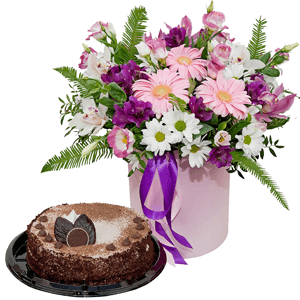 Enchantress with cake with delivery Kerch
