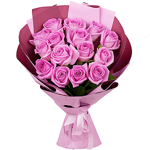 15 pink local roses arrangement with delivery Kerch
