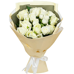 15 white local roses arrangement with delivery Kerch