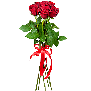 7 premium red roses arrangement with delivery Kerch