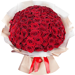 Bouquet of 101 red roses with delivery Kerch