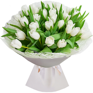 White tulips with delivery Kerch