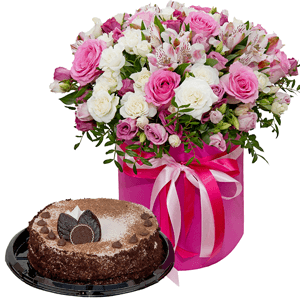 Flower fairy with cake with delivery Kerch