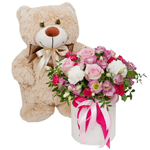 Darling with teddy bear with delivery Kerch