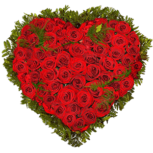 Heart of roses with delivery Kerch