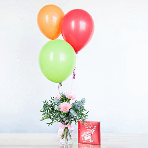 Gift set "Gerberas, sweets and balloons" with delivery Kerch