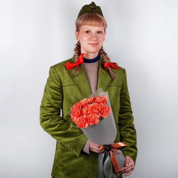 Orange carnation - 17, Wrapping Paper