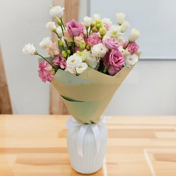 lisianthus - 4, Pink Lisianthus (Eustoma) - 3, Wrapping Paper