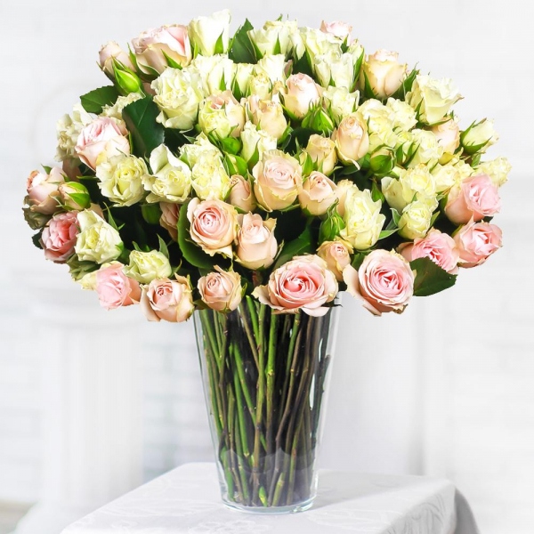 Spray rose 50 cm (multiple small blooms on a stem) - 17, Wrapping Paper