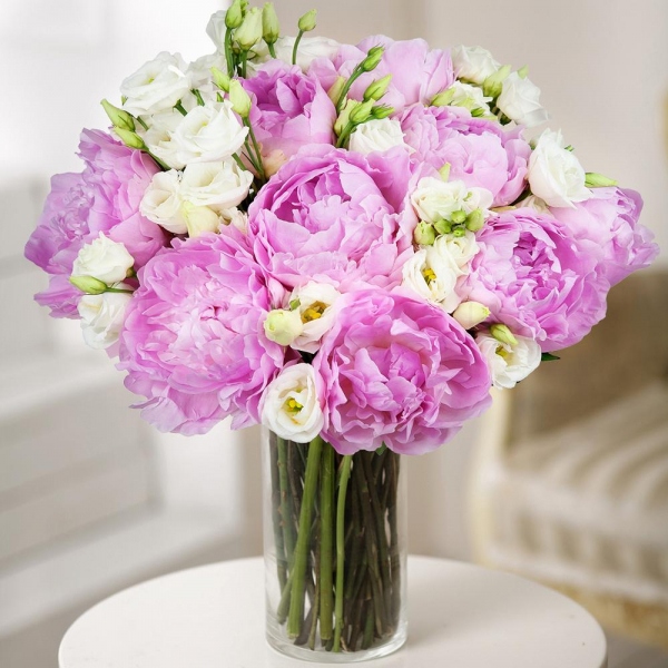 Peony pink - 13, lisianthus - 4, Wrapping Paper