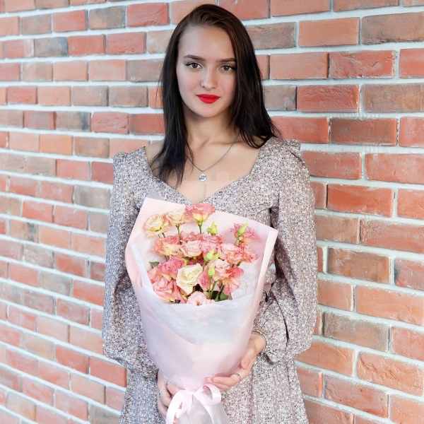 Pink Lisianthus (Eustoma) - 7, Wrapping Paper
