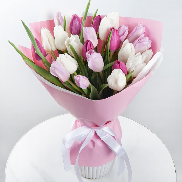 Tulip white - 19, Pink tulip - 20, Wrapping Paper