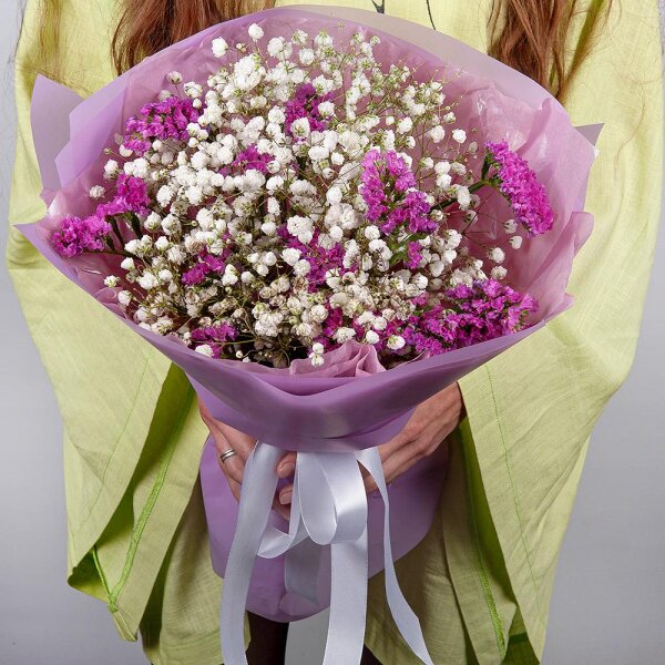 Gypsophila - 3, Wrapping Paper, Pink Statice