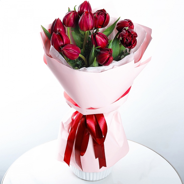 Red tulip - 19, Pistachio, Wrapping Paper
